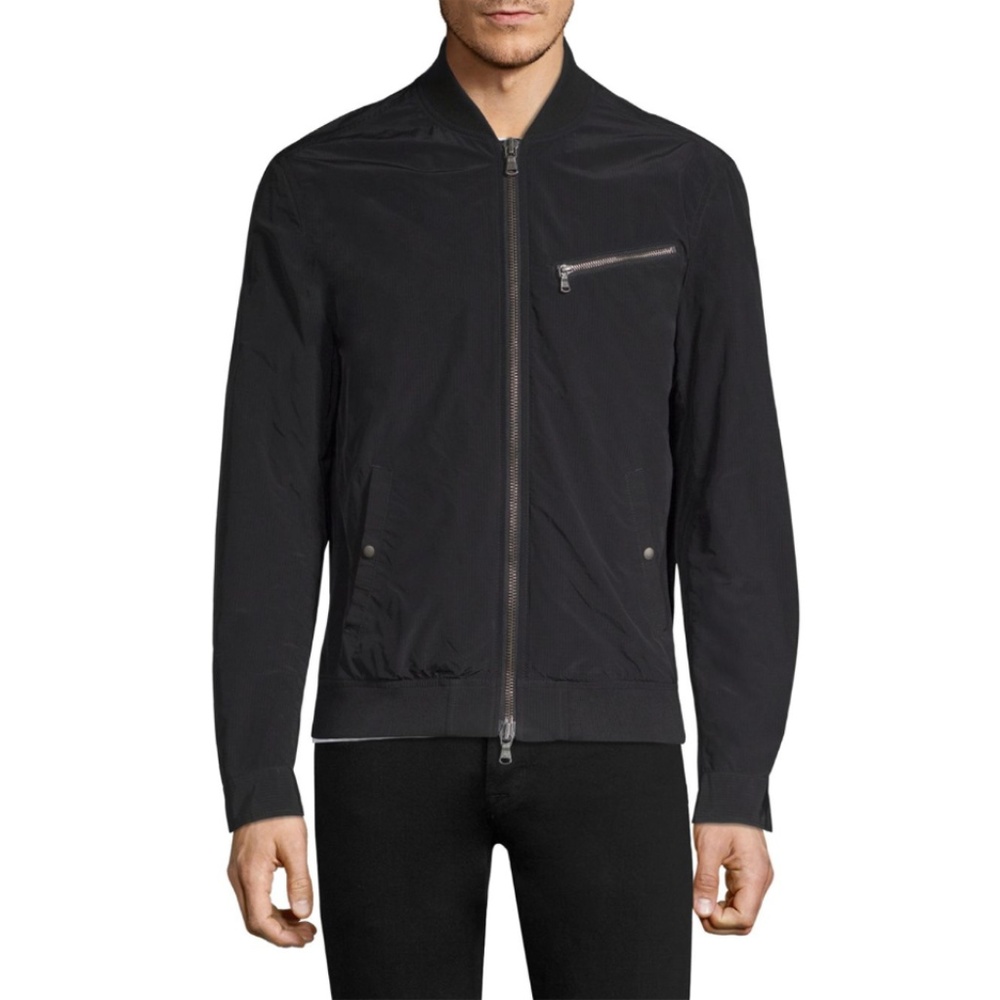 JOHN VARVATOS USA Full Zip Pocketed Bomber Jacket